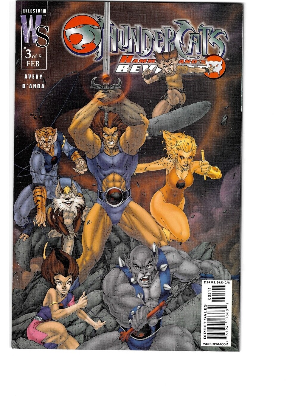 Thundercats Wildstorm Hammer Hand's Revenge Issue #3 - Mint
